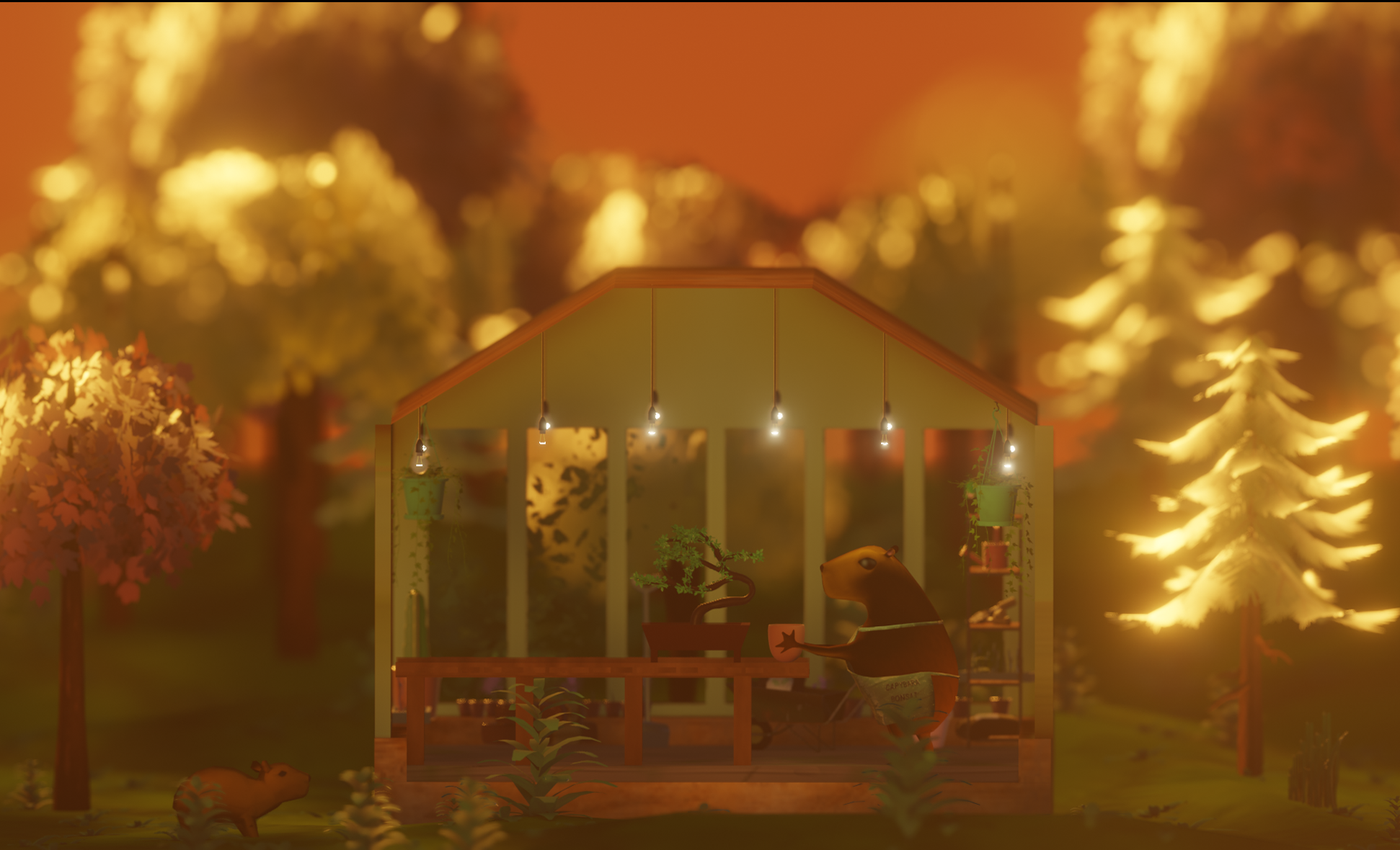 Capybara bonsai shop